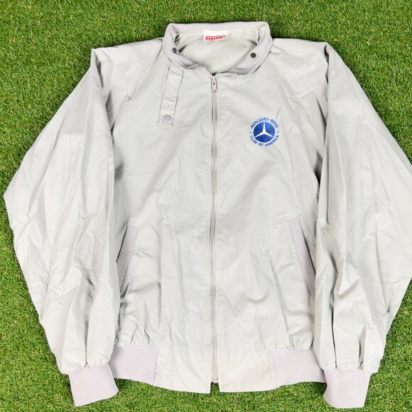 Vintage 80s Driving Jacket Mercedes Benz Auto Club - Picture 2 of 4